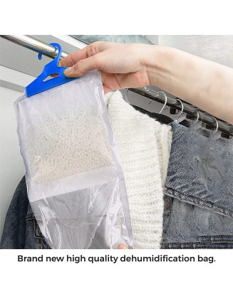 12 Pack Hanging Wardrobe Dehumidifier Bags with Moisture Trap Crystals