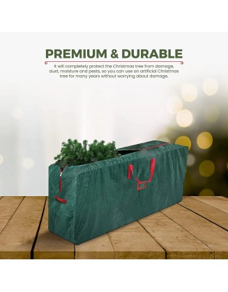 Waterproof Strong 2.4M Hight Christmas Tree Storage Bag With Double Zi