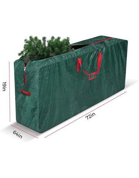 Waterproof Strong 2.4M Hight Christmas Tree Storage Bag With Double Zi