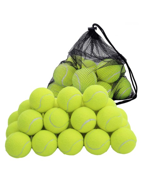 Pack of 12 Tennis Balls with Storage Bag, Tennis Balls for Dogs, Perfect for Tennis, Toys Sports, Cricket, Thick Walled Tennis Balls Pack of 12