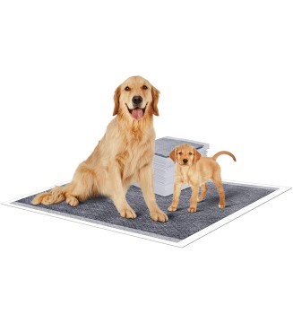 Carbon Fiber Puppy Pee Pads With Leak Proof & Anti Slip Multilayer Hea