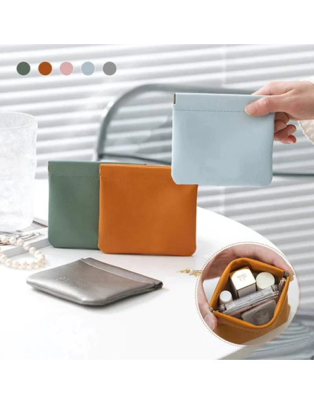 PU Leather Pocket Cosmetic Bag