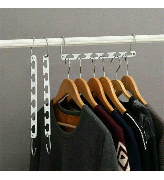 Space Saving Metal Magic Hangers Holder Clothing Rack Hanger Multiple 