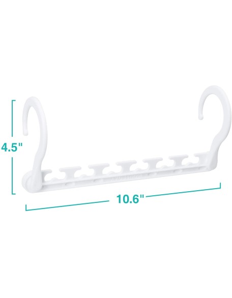 Space Saving Plastic Magic Hangers 10 Pack White